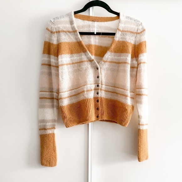 FREE People Alpaca Stripe Cardigan - Picture 12 of 12
